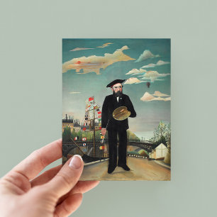 Självporträtt Henri Rousseau Vykort