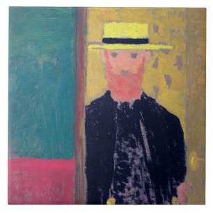 Självporträtt (herde man), Edouard Vuillard Kakelplatta