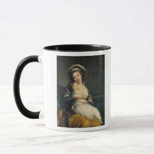 Självporträtt i en Turban med henne barn, 1786 Mugg
