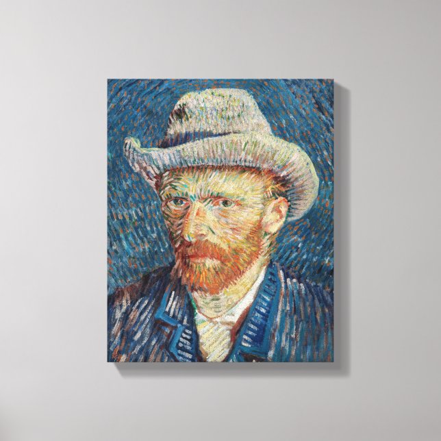 Självporträtt i Van Gogh Canvastryck (Framsida)