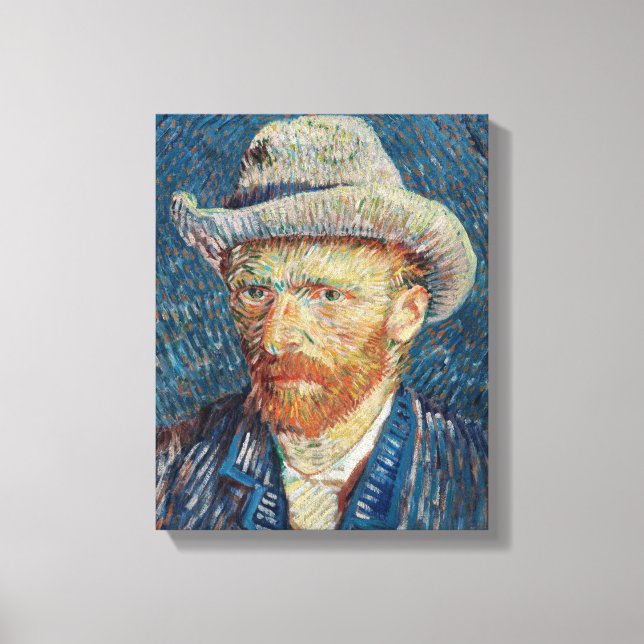 Självporträtt i Van Gogh Canvastryck (Framsida)