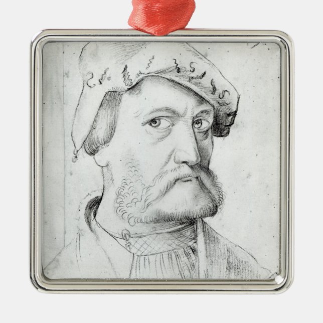 Självporträtt Julgransprydnad Metall (Framsidan)