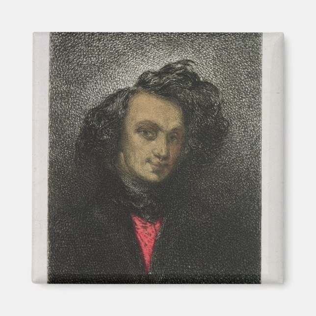 Självporträtt, klädd för "Hernani" Magnet (Framsidan)