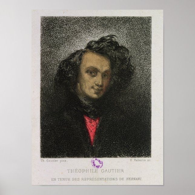 Självporträtt, klädd för "Hernani" Poster (Framsidan)