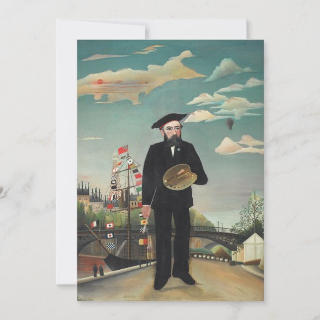 Självporträtt landskap 1890, Henri Rousseau (Framsida)