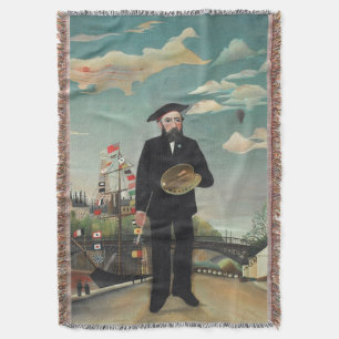 Självporträtt landskap 1890, Henri Rousseau Filt