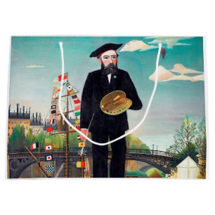 Självporträtt, liggande, Rousseau