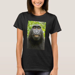 Självporträtt med apa t shirt