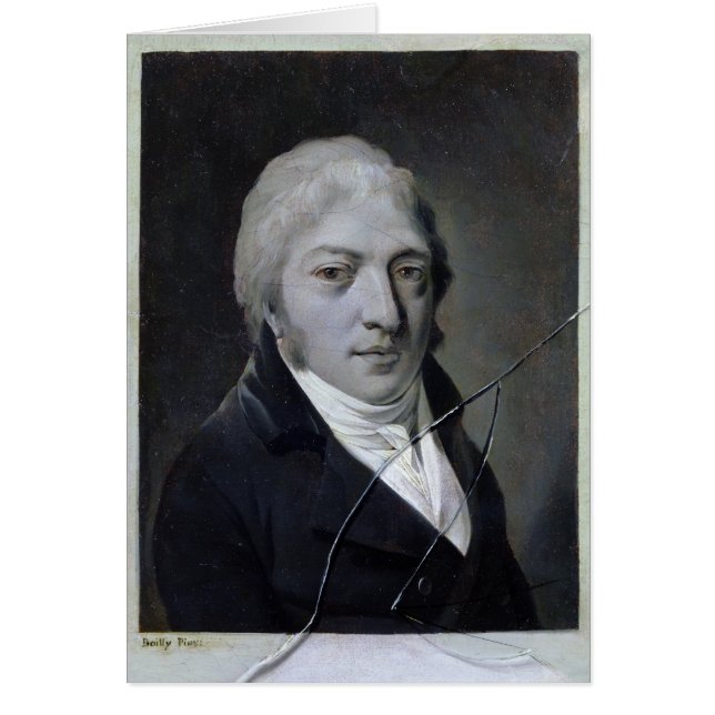 Självporträtt med brutet exponeringsglas hälsningskort (Framsidan)