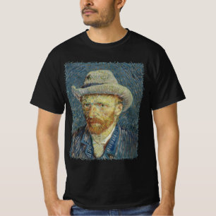 Självporträtt med grå filtchapeau av Vincent van G T Shirt