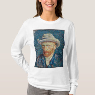 Självporträtt med Grått Felt Hat av Vincent van Go T Shirt