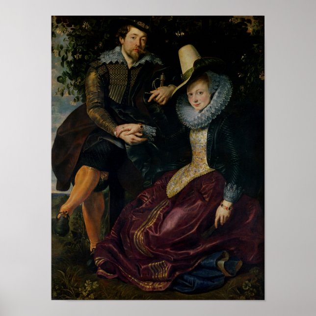 Självporträtt med Isabella Brandt Poster (Framsidan)