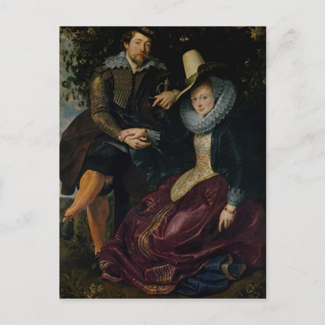 Självporträtt med Isabella Brandt Vykort (Framsida)