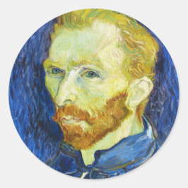 Självporträtt med Pallette Vincent Van Gogh Runt Klistermärke