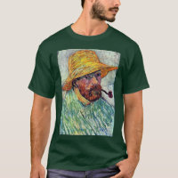 Självporträtt med sugrörhatten av Vincent Van Gogh