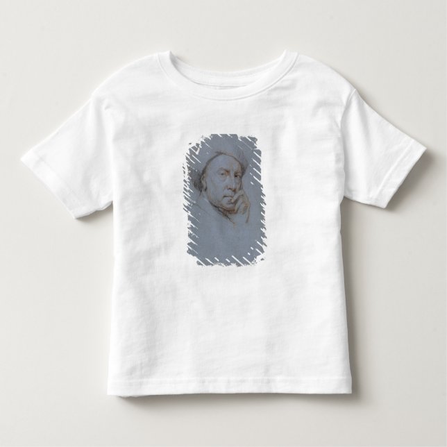 Självporträtt (röd och vitkrita för svart, på t shirt (Framsida)