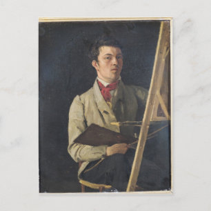 Självporträtt, Sitta bredvid en ål, 1825 Vykort