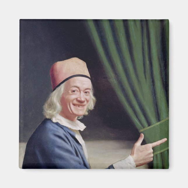 Självporträtt Smiling, 1770-73 Magnet (Framsidan)