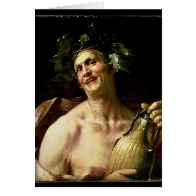 Självporträtt som Bacchus Hälsningskort (Framsidan)