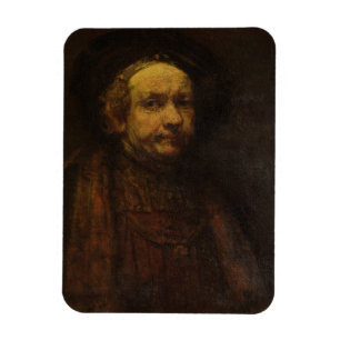 Självporträtt som en gamal man, c.1664 (olja på magnet