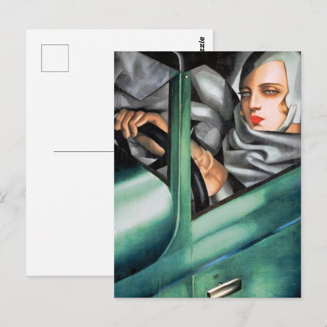Självporträtt | Tamara De Lempicka | Vykort (Fram/baksida)