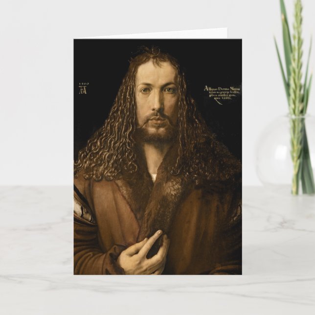 Självporträtt vid 28 års ålder, 1 500 kort (Framsida)