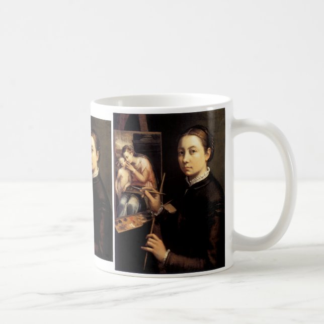 Självporträtt vid Easel Kaffemugg (Höger)