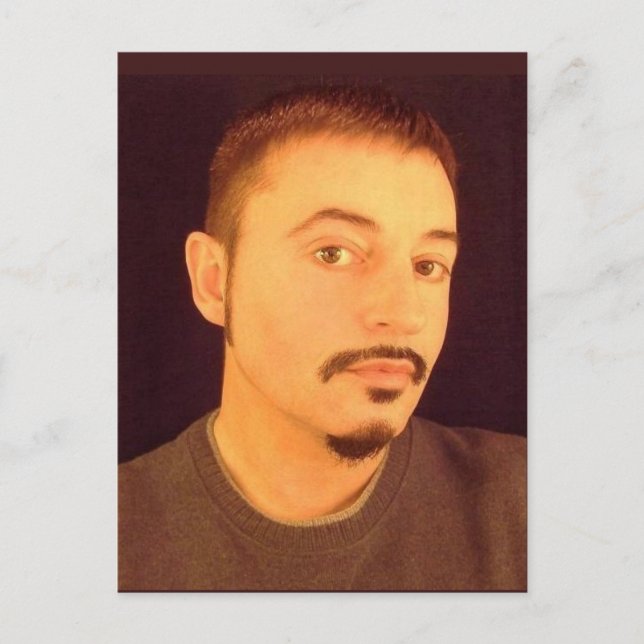 Självporträtt vid min ålder 53 1/2 vykort (Framsida)