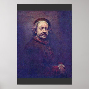 Självporträtt. Vid Rembrandt Van Rijn Poster