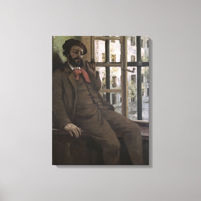 Självporträtt vid Sainte-Pelagie, 1871 Canvastryck (Framsida)