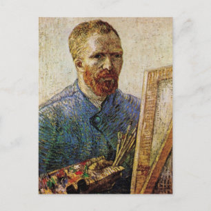 Självporträtt vid staffliet av Van Gogh Vykort