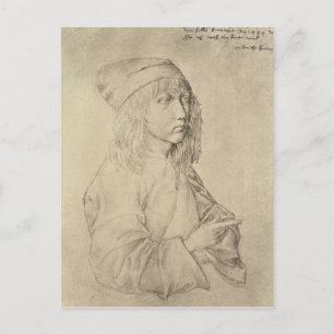 Självporträtt vid tretton års ålder, 1484 vykort