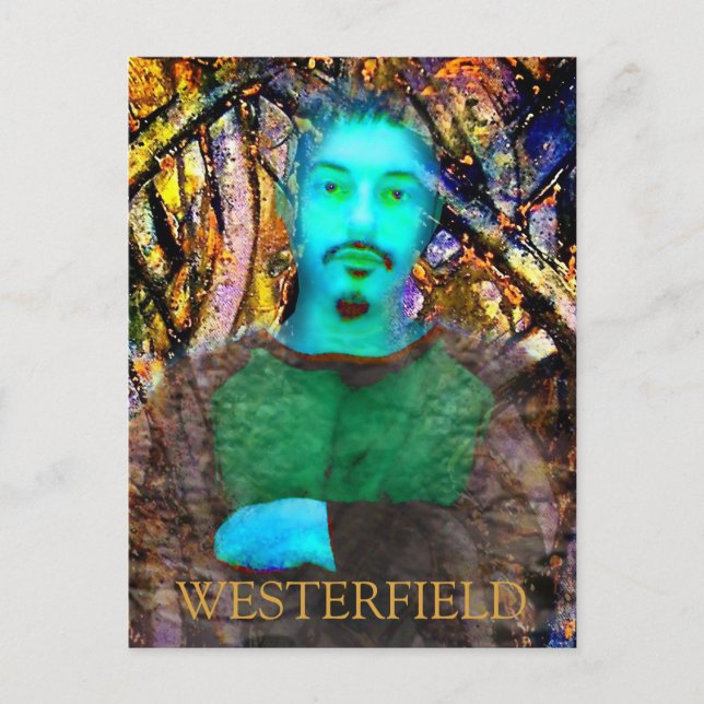 Självporträtt vykort av Westerfield (Framsida)
