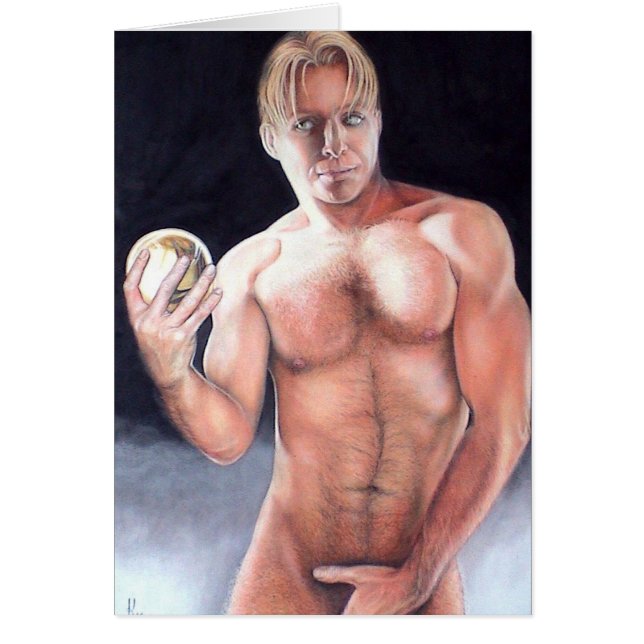 Självporträtt: www.AriesArtist.com Hälsningskort (Framsidan)