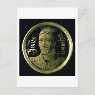 Självporträttmedaljong, c.1450 (emalj på koppar) vykort