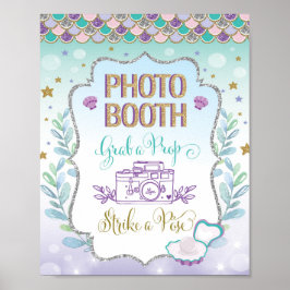 Självporträttstation för Havfrus tema Fotostudio R Poster