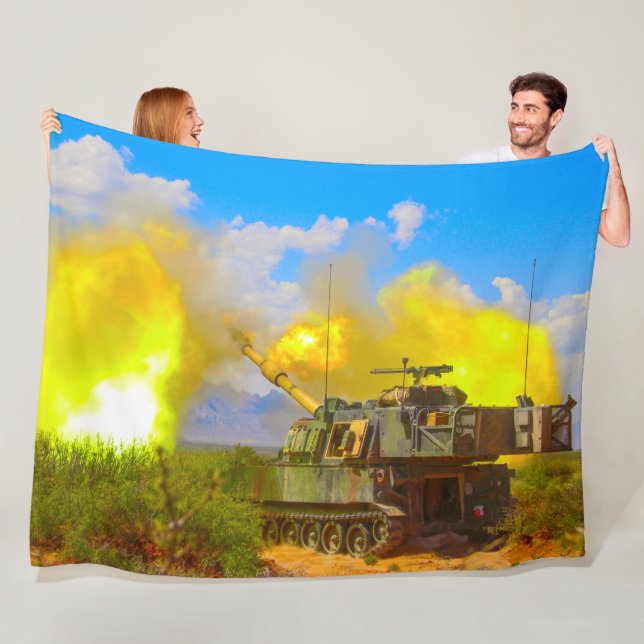 SJÄLVPROPELLED HOWITZER - M109 Paladin Fleecefilt (På plats)