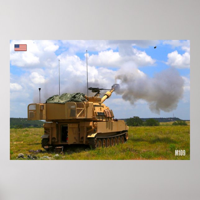 SJÄLVPROPELLED HOWITZER - M109 Paladin Poster (Framsidan)
