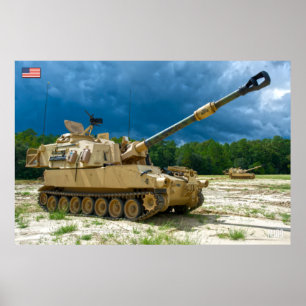 SJÄLVPROPELLED HOWITZER - M109 Paladin Poster