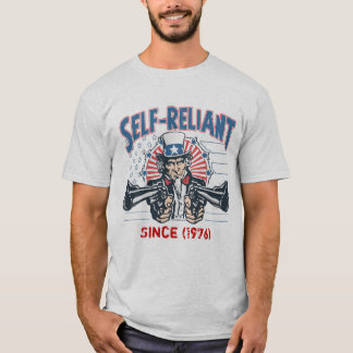 Självreliant farbror Sam Gun Högers Shirt Tee