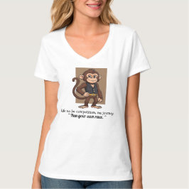 Självsäker apa – Minimalistisk lugn livsstil T-shi T Shirt