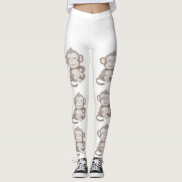 Självsäker apa – vardagliga komfortleggings leggings