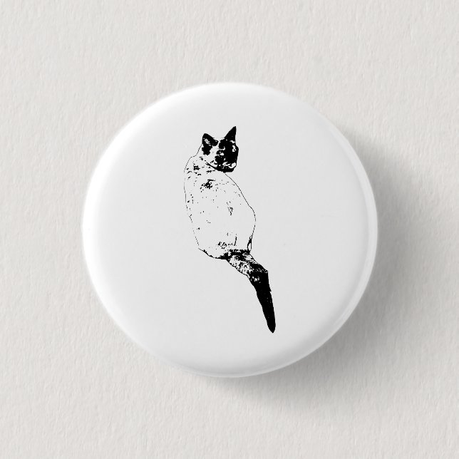 Självsäker kattaccent knapp (Framsida)
