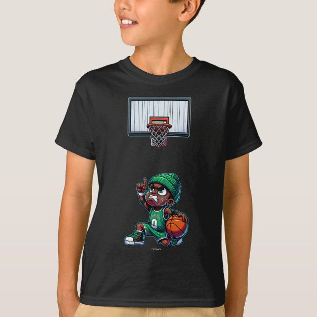Självsäker och motiverad lilla Jayson med mössa  T Shirt (Framsida)