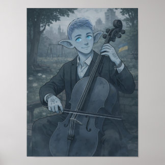 Självsäkerhet / Cellist / Park Poster