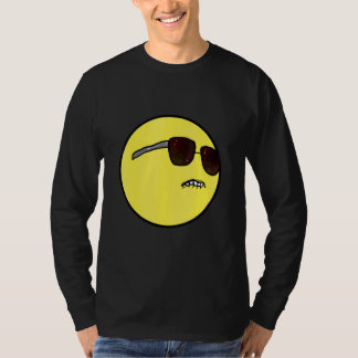 Självsäkert cool dålig kille med sina solglasögon t shirt