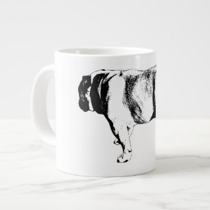 Självsäkert steg, morgonro jumbo mugg