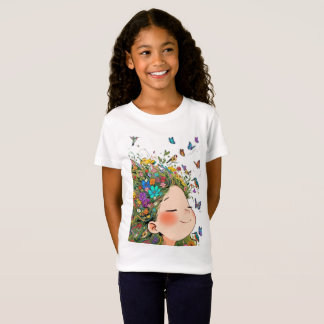 Självsäkra flickors fina jersey T-shirt