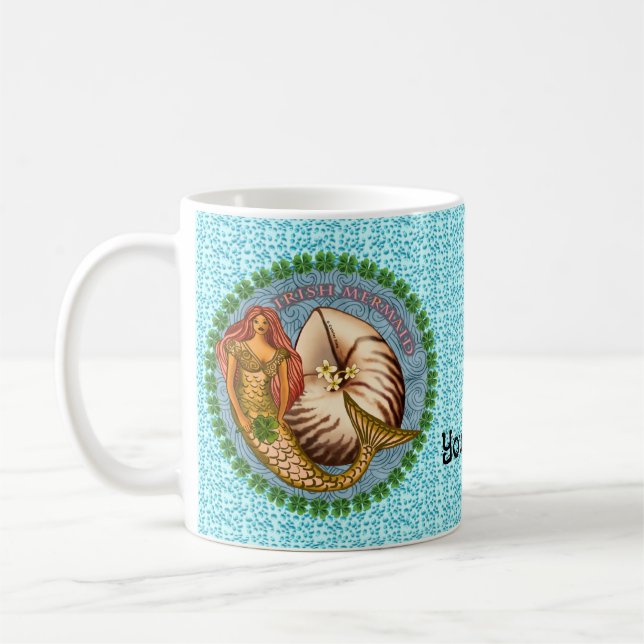 Självsköldpadda Havfrun Kaffemugg (Vänster)