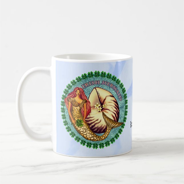 Självsköldpadda Havfrun Kaffemugg (Vänster)